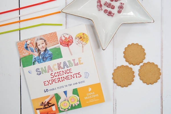 A Book About Snackable Snacks experiments By Emma Vanstone.