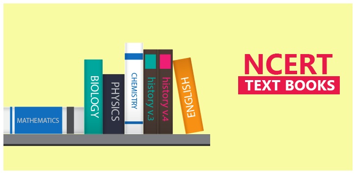A Pile Of Of Ncert Books Placed On The Floating Shelf.